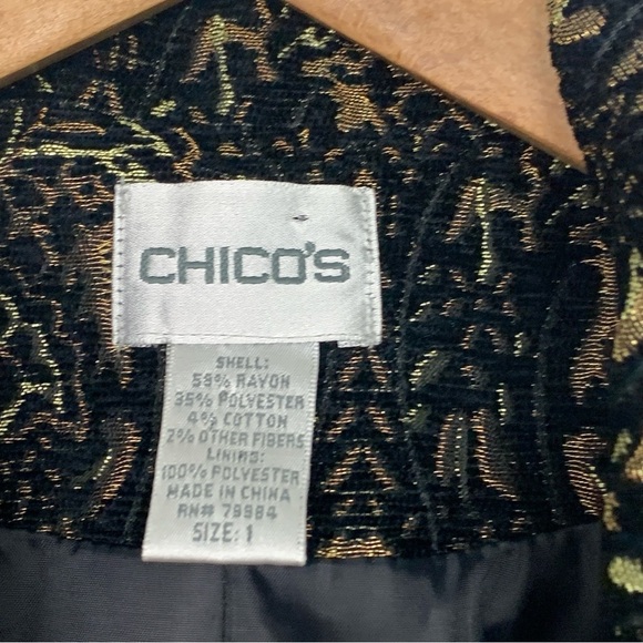 Chico’s Baroque Brocade Tapestry BlazerJacket - Picture 6 of 7